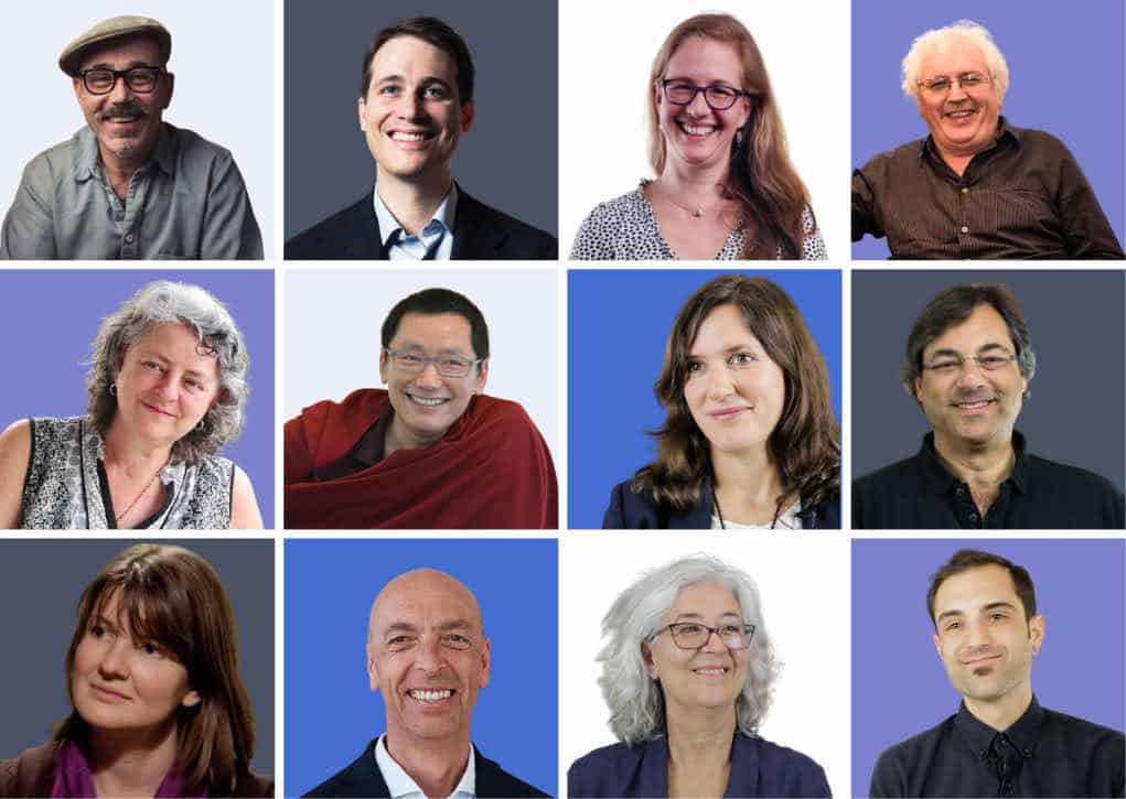 An image of internationally renowned meditation and dharma teachers