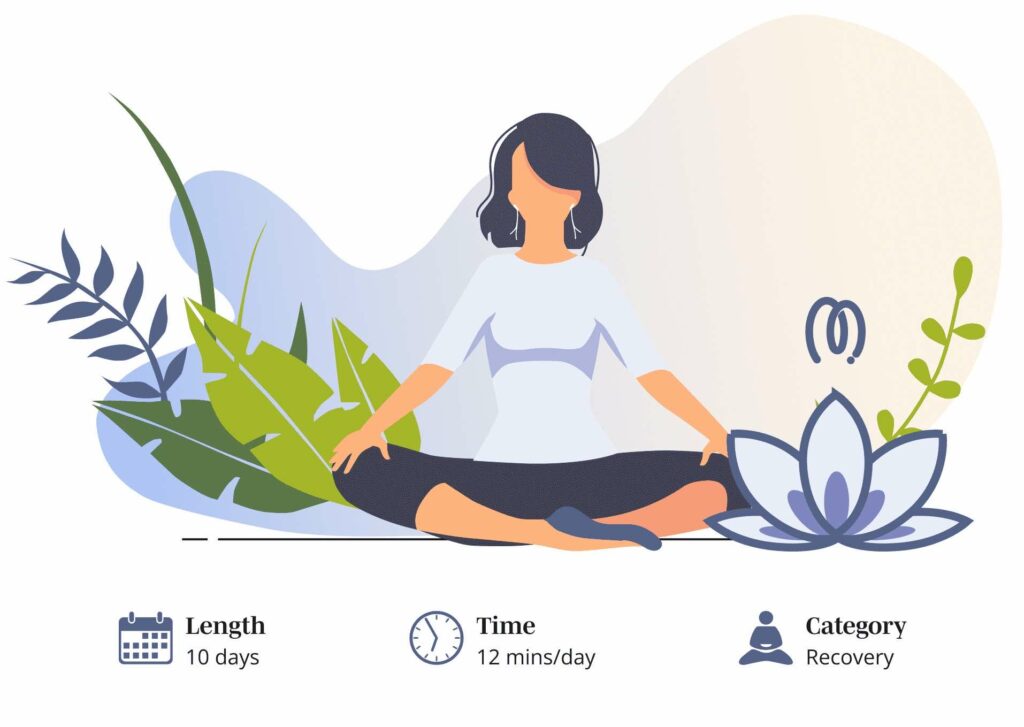 A female psychologist meditating on how to overcome addiction